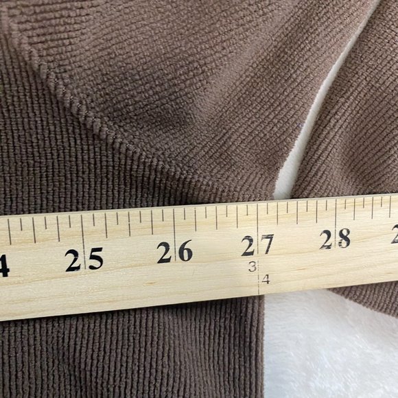 Columbia Mens XXL Long Sleeve Quarter Zip Mock Neck Outdoor Sweater Brown 2XL - Picture 8 of 10